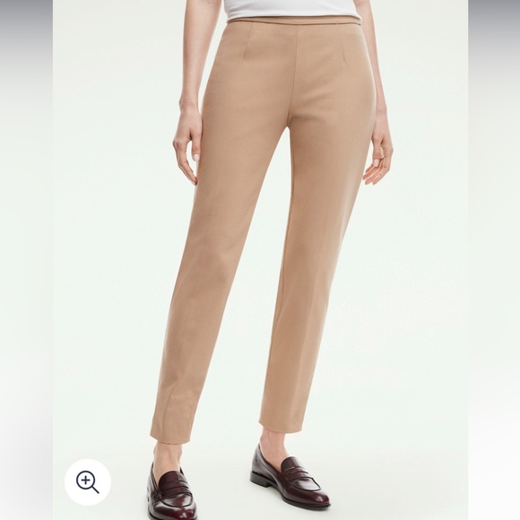 Brooks Brothers Side-Zip Stretch Cotton Pant Maroon - Picture 4 of 14